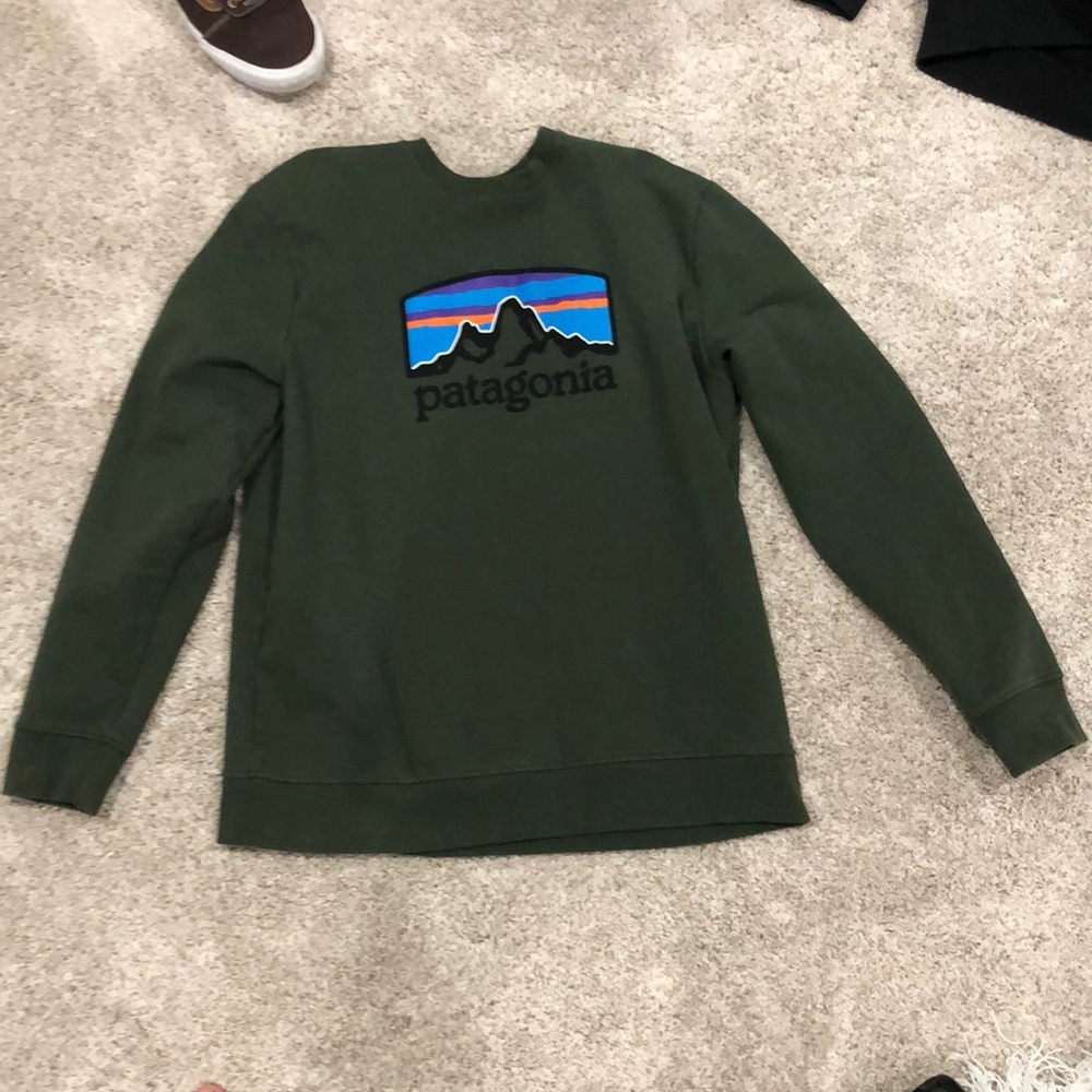 Dark Green Patagonia Crewneck Sweater